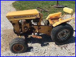 110 Minneapolis Moline Garden Tractor