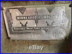 1941 Minneapolis-Moline RTU, Runs Good! , SELLS ABSOLUTE WITH NO RESERVE