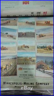 1950 Calendar Minneapolis Moline Tractors Spanish English Argentina Scenes #sale