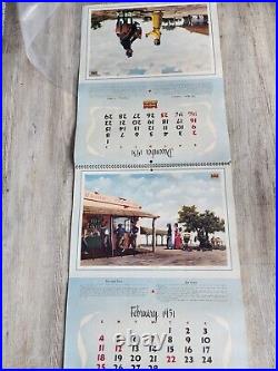 1951 Minneapolis Moline Calendar Molina Campos Art All Pages Present Tractor