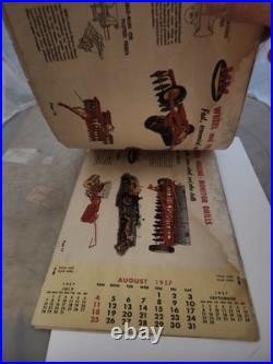 1957 Minneapolis Moline Tractor Calendar Brochure Strovers Implement Stanley WI