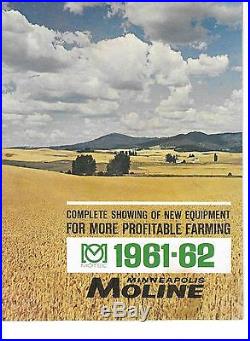 1961 62 MINNEAPOLIS MOLINE TRACTOR CATALOGUE 20 PAGES