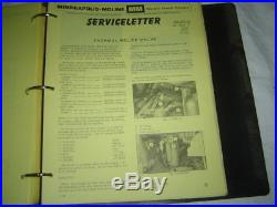 1966-1970 Minneapolis Moline G1000 G900 M670 tractor service bulletins