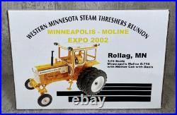 1/16 Ertl Minneapolis Moline G750 Tractor WithHiniker Cab & Duals Rollag DieCast