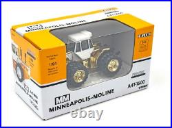 1/64 Minneapolis Moline A4T-1600 4wd Tractor With Cab & Duals, Gold Chrome Chase