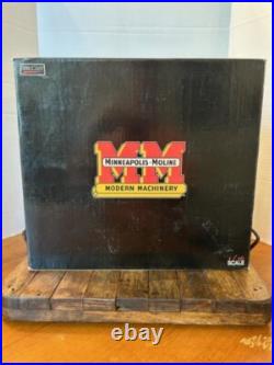 2008 MINNEAPOLIS MOLINE U TRACTOR WithM-M 3 BOTTOM PLOW 1/16 SCALE (NRFB)