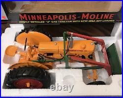 2009 SpecCast Minneapolis Moline U Gas Tractor With New Idea 504 Loader 1/16