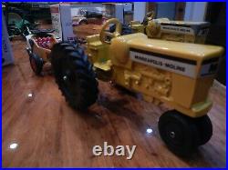 2 Minneapolis Moline M-602 LP tractors & Moline Spreader and Collectables