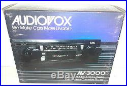 3Audiovox AV-3000 Car Stereo Cassette Player Radio NOS 1980's Free Gift Included