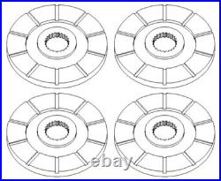 70277357 New Set of 4 Brake Discs Fits Mpl Moline Tractor Models G1000 +