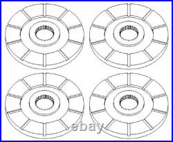 70277357 New Set of 4 Brake Discs Fits Mpl Moline Tractor Models G1000 +