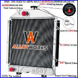 72093205 72090517 72090619 Aluminum Radiator Fits New Holland Hesston Case IH