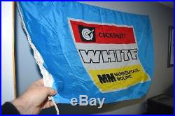 Antique COCKSHUTT WHITE MINNEAPOLIS MOLINE flag tractor advertising