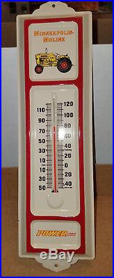 Antique M-M MINNEAPOLIS MOLINE tractor advertising thermometer