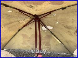 Antique Minneapolis Moline Tractor Umbrella canvas With Original Bracket Shade
