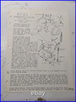 Arps Half Track Axle Adapter Part List Minneapolis Moline 335-445 Tractor Ht-28