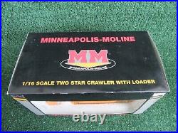Brand New SpecCast Minneapolis-Moline 1/16 Scale Two Star Crawler Loader Dozer