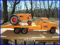 Buddy L Minneapolis Moline Dealer Ramp Truck WithFarm Tractor