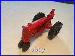 C1940-50s Diecast Minneapolis Moline Farm Tractor & trailer and seven implements