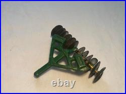 C1940-50s Diecast Minneapolis Moline Farm Tractor & trailer and seven implements