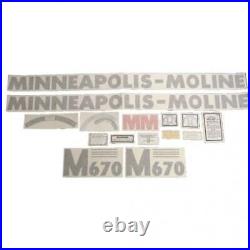 Decal Set M670 Vinyl fits Minneapolis Moline M670