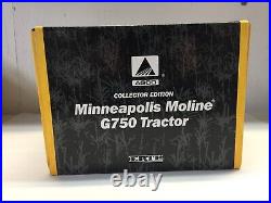 ERTL 1/16 Minneapolis Moline G750 Diecast Tractor Hiniker Cab Collector Edt NIB