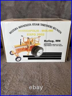 ERTL 2002 Rollag Minneapolis Moline G750 Tractor WithHiniker Cab & Duals 1/16 NIB