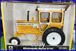 ERTL Minneapolis Moline G750 Tractor With 1300 Hiniker Cab 1/16 NIB