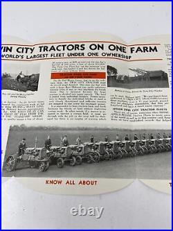 Early Twin City Tractors Del Monte Brochure Advertising Minneapolis Moline