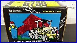 Ertl Minneapolis Moline G750 1/16 diecast metal farm tractor replica collectible