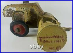 Folk Art Depression Era Minneapolis Moline Homemade Metal Toy Tractor Combine Ag