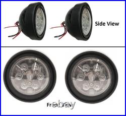 For IH 1026, 1066, 1086, 1206, 1256, 1456, 1466 Pair LED Flat Top Fender Lights For IH 1026, 1066, 1086, 1206, 1256, 1456, 1466 Pair LED Flat Top Fender Lights