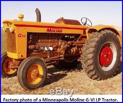 G-VI Minneapolis Moline LP Tractor 100 HP Propane GVI ie- 705 706 G-707 708 G900
