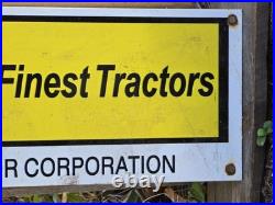 Giant Vintage Minneapolis Moline Worlds Finest Tractors Porcelain Sign 40