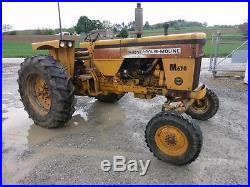 Minneapolis Moline M670 Tractor, 74 HP Gas, Wide Front, 3339 Hrs Good Original