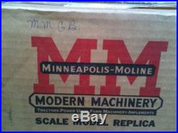MINNEAPOLIS MOLINE MODEL GB TRACTOR BY WALLY HOOKER, NIB, 1/16 Scale