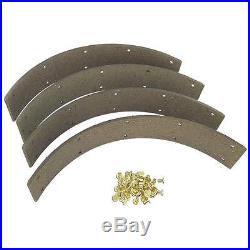 MINNEAPOLIS MOLINE TRACTOR NEW BRAKE LINING KIT WithRIVETS (SET OF 4) MM2278