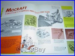 Minneapolis Moline 100 Mocraft Garden Tractor Town & Country 1962 Catalog