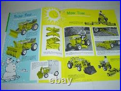 Minneapolis Moline 1966 108 110 112 Garden Tractor & Attachment Brochure Catalog