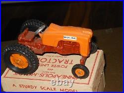 Minneapolis Moline 4 star Toy tractor (Oliver, White)(1/25) with box 1950's