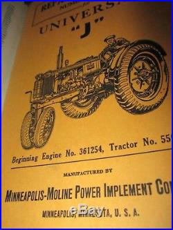 Minneapolis-Moline 7 Tractors Parts Lists