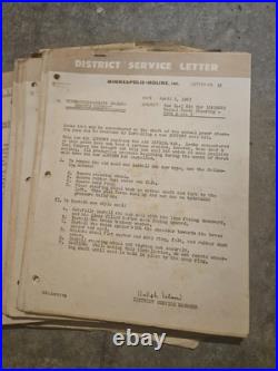 Minneapolis Moline Dealer Sales Literature Service bulletins Tractor Vintage OEM