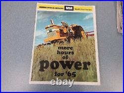 Minneapolis Moline Full Line Tractor Sales Brochure 20 Pages Good Condition