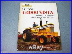 Minneapolis Moline G1000 Vista Farm Tractor Brochure 1967