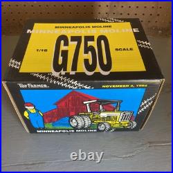 Minneapolis Moline G750 Tractor w Duals 1994 Toy Farmer by ERTL 1/16 Scale Mint