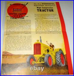 Minneapolis Moline GTA Tractor Sales Brochure Literature Advertising MM 11-41