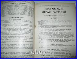 Minneapolis Moline GT Standard Tractor Instruction & Parts Book Manual ORIGINAL