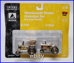 Minneapolis-Moline G-750 & 5-Star Tractor Gold Chase Unit By Ertl 1/64 Scale