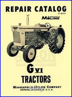 Minneapolis Moline G VI Tractors Parts Manual Catalog