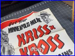 Minneapolis Moline Large Print Ad Kriss Kross Tractor Chains 18.5x22.75 1950s